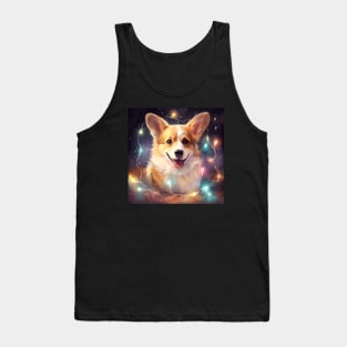 Happy Corgi Christmas Tank Top